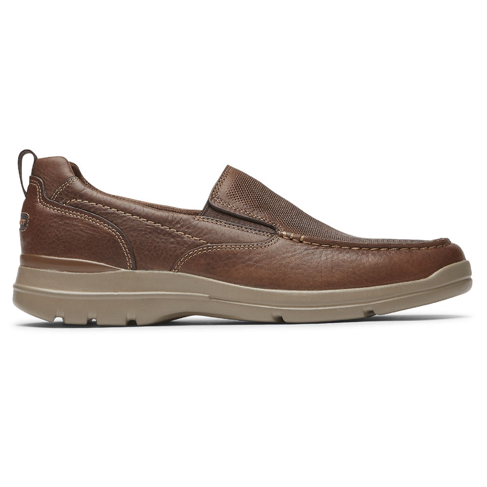 Rockport Slip-Ons Herre Brune - City Edge - UWSJ49328